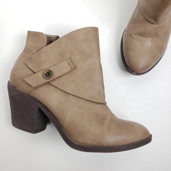 Blowfish Shoes | Blowfish Suba Tan Faux Leather Ankle Bootie9 | Poshmark